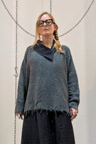 Rundholz - Sweater - Green - Oversized - Silk
