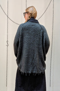 Rundholz - Sweater - Green - Oversized - Silk