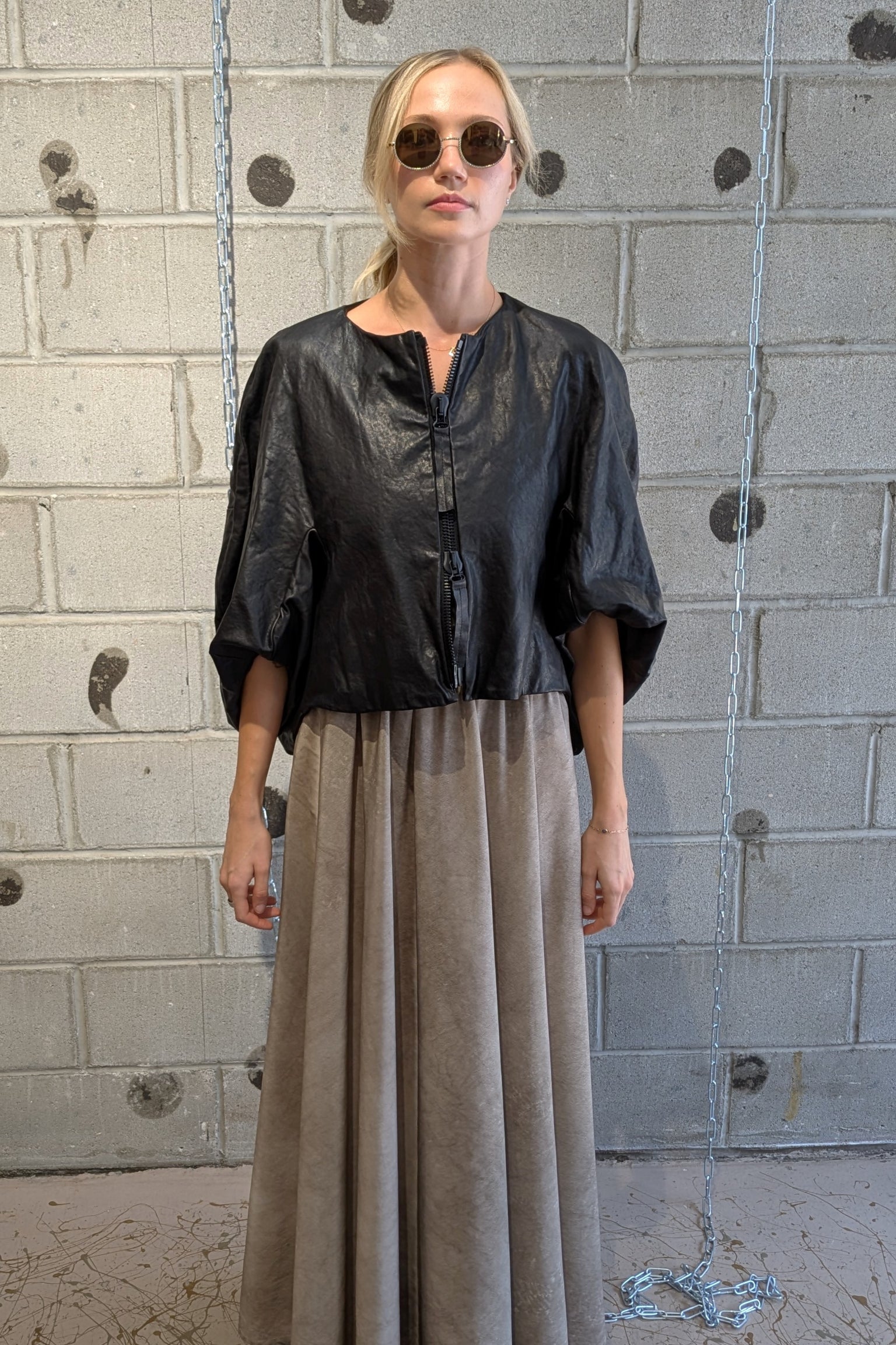 Rundholz Leather Jacket, at LiLi The First boutique in New York, Meatpacking district