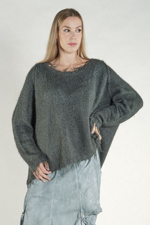 RUNDHOLZ SILK OVERSIZED SWEATER