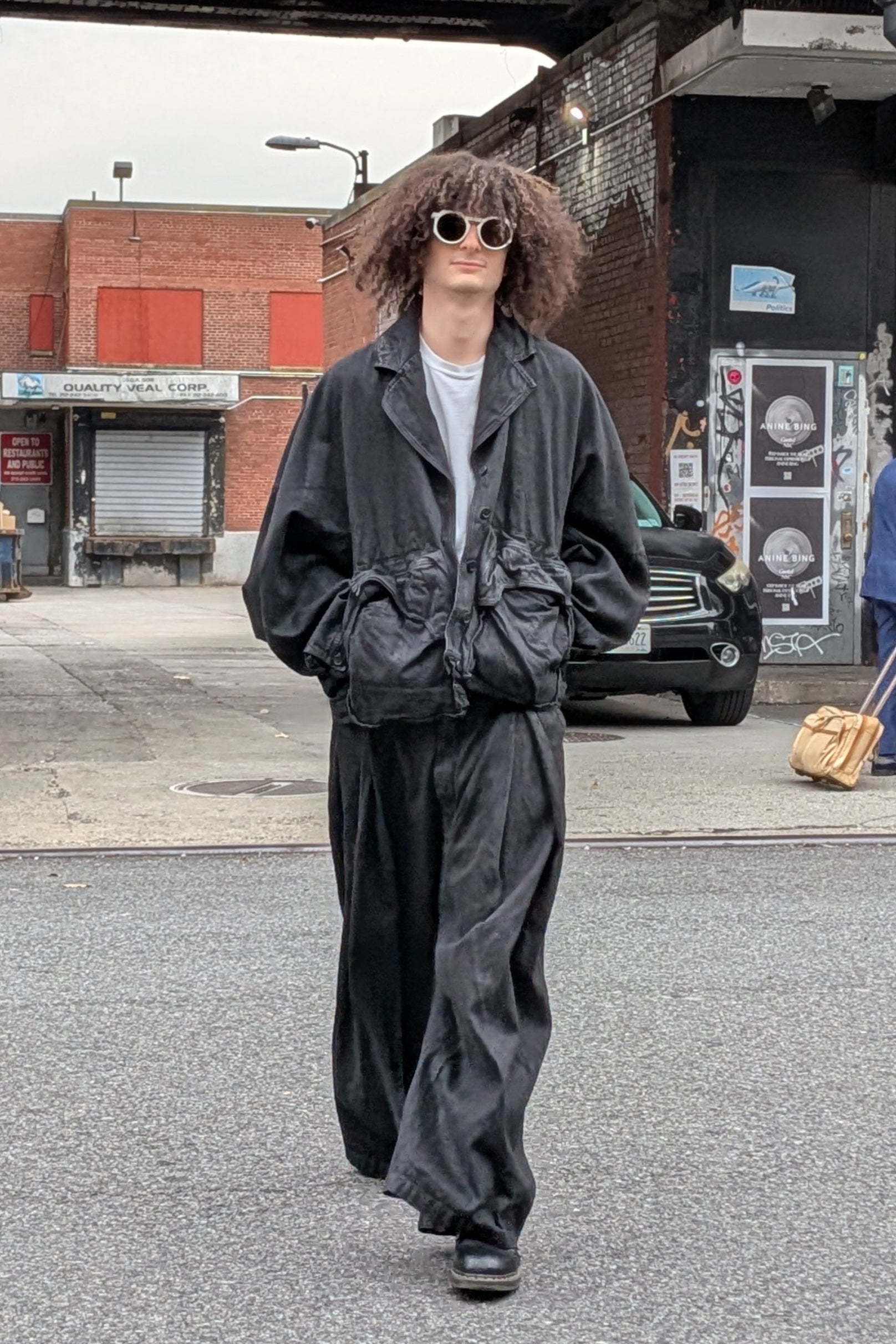 Rundholz oversized denim pants at LiLi The First boutique NYC
