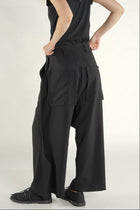 Rundholz Pants Trousers - Dropped Crotch - Virgin wool - Unisex - Black