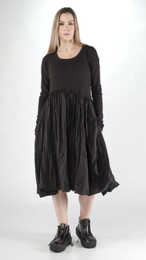 Rundholz Dress - Cotton  - Long sleeves - Black