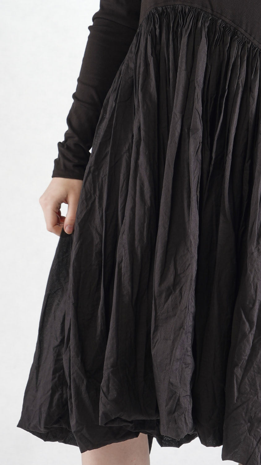 Rundholz Dress - Cotton  - Long sleeves - Black