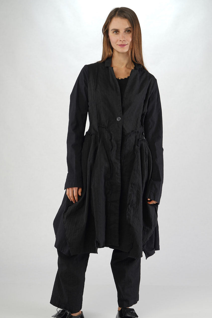 Rundholz fit and flare coat
