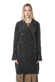 Runmdholz Black Label - Coat duster - double breast - Velvet - Oversized