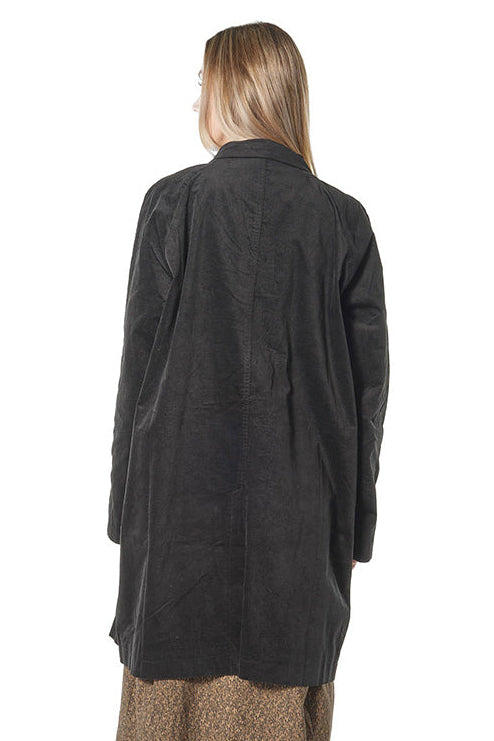 Runmdholz Black Label - Coat duster - double breast - Velvet - Oversized