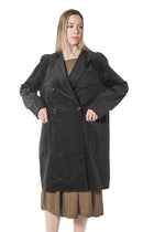 Runmdholz Black Label - Coat duster - double breast - Velvet - Oversized
