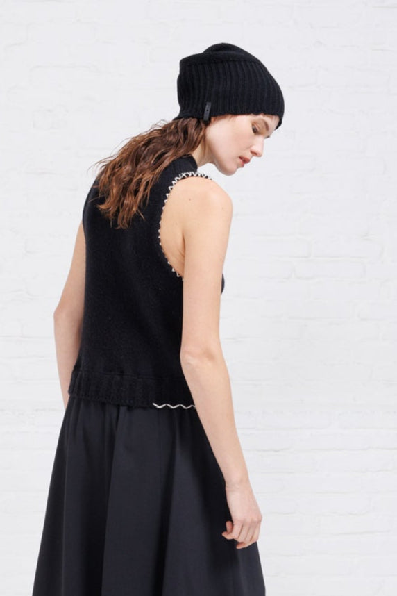 SERIENUMERICA RECYCLED CASHMERE BEANIE HAT