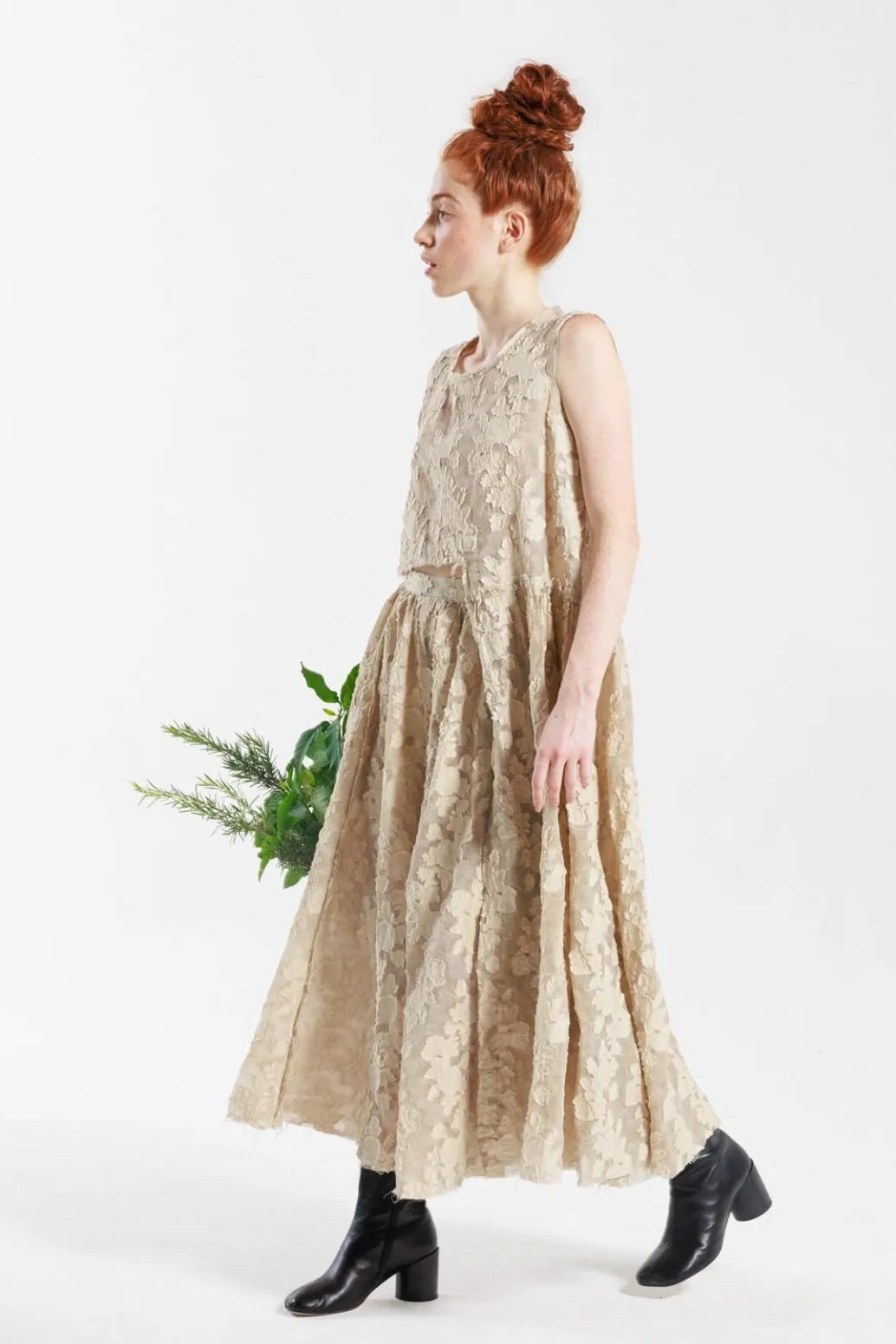 Serienumerica - shirt - Half Dress - Lace - Sand color