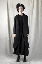 Sandrine Philippe - Coat - Cotton - Overcoat - Black Pleats