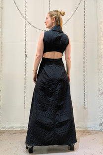 Sandrine Philippe - Dress - Maxi - Cotton - Open Back - Button down