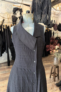 Sandrine Philippe - Dress - Maxi - Cotton - Open Back - Button down