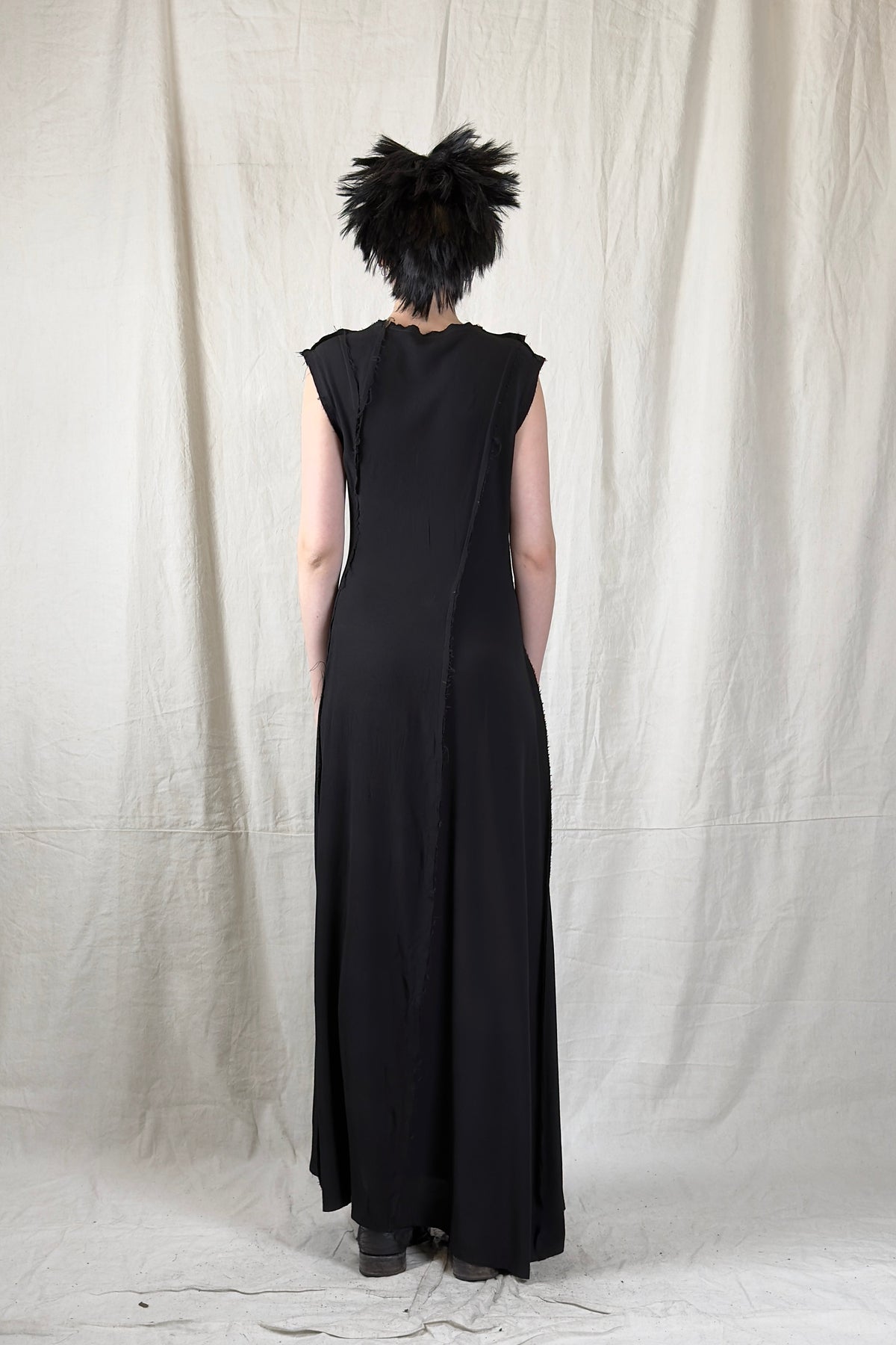 Sandrine Philippe - Dress - Maxi - Cotton crepe - black