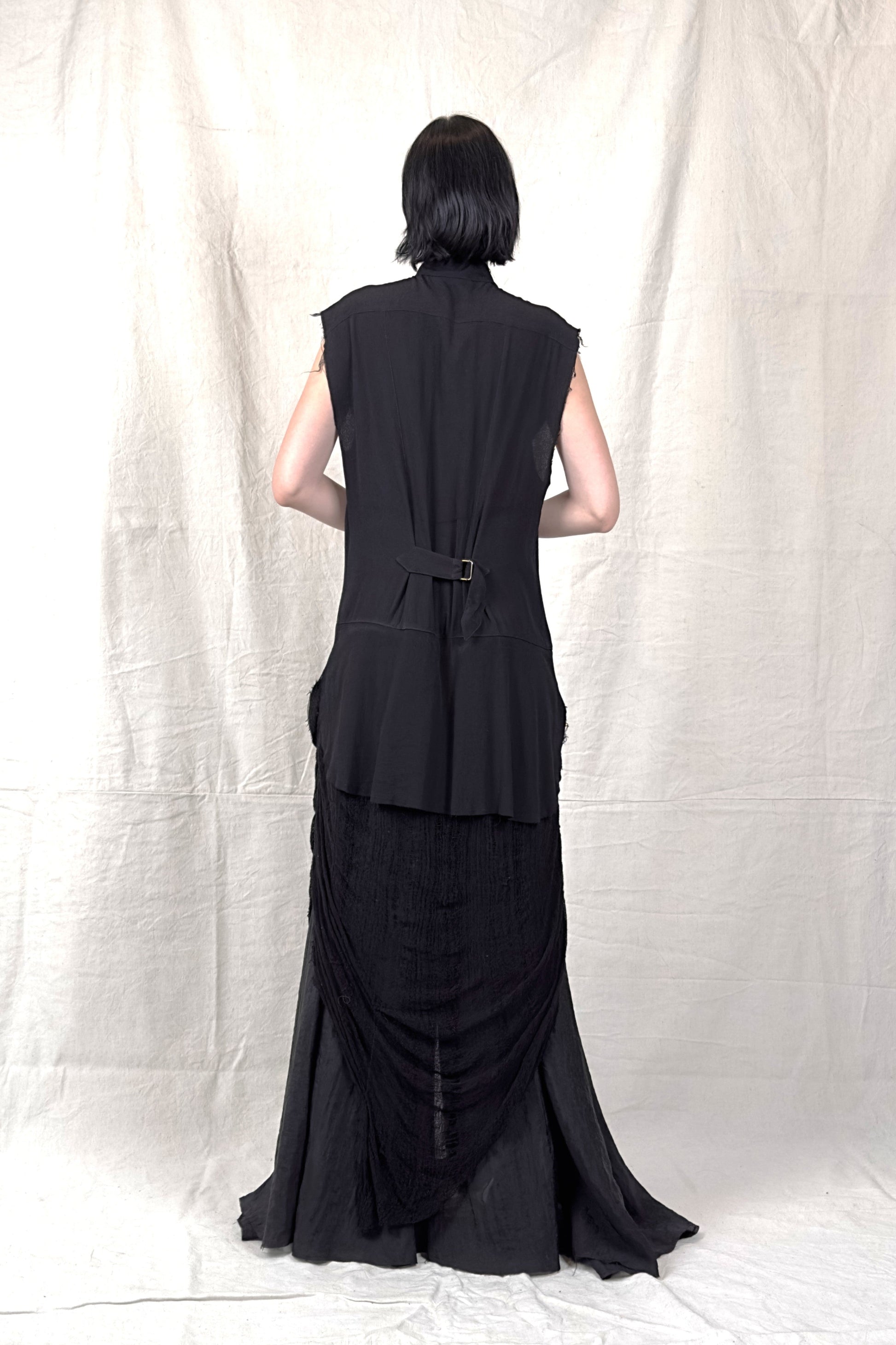 Sandrine Philippe - Dress - Maxi Shirt dress, Avant-Garde, Made in Paris