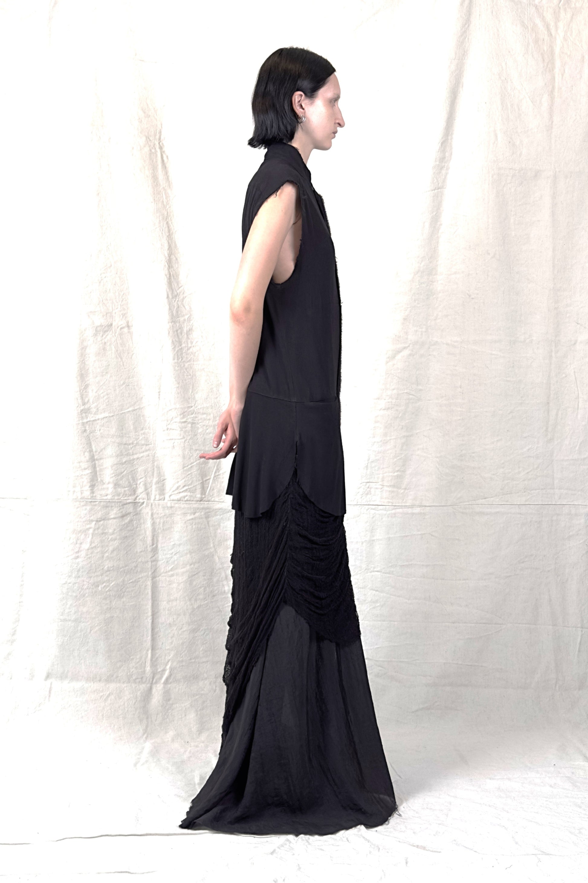 Sandrine Philippe - Dress - Maxi Shirt dress, Avant-Garde, Made in Paris