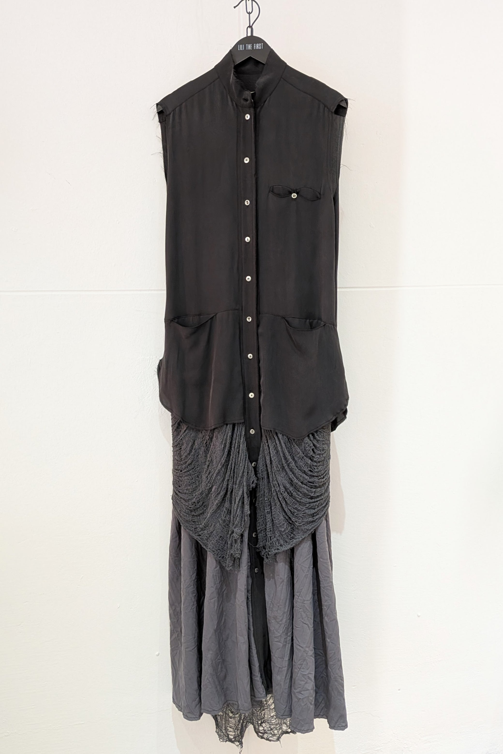 Sandrine Philippe - Dress - Maxi Shirt dress, Avant-Garde, Made in Paris