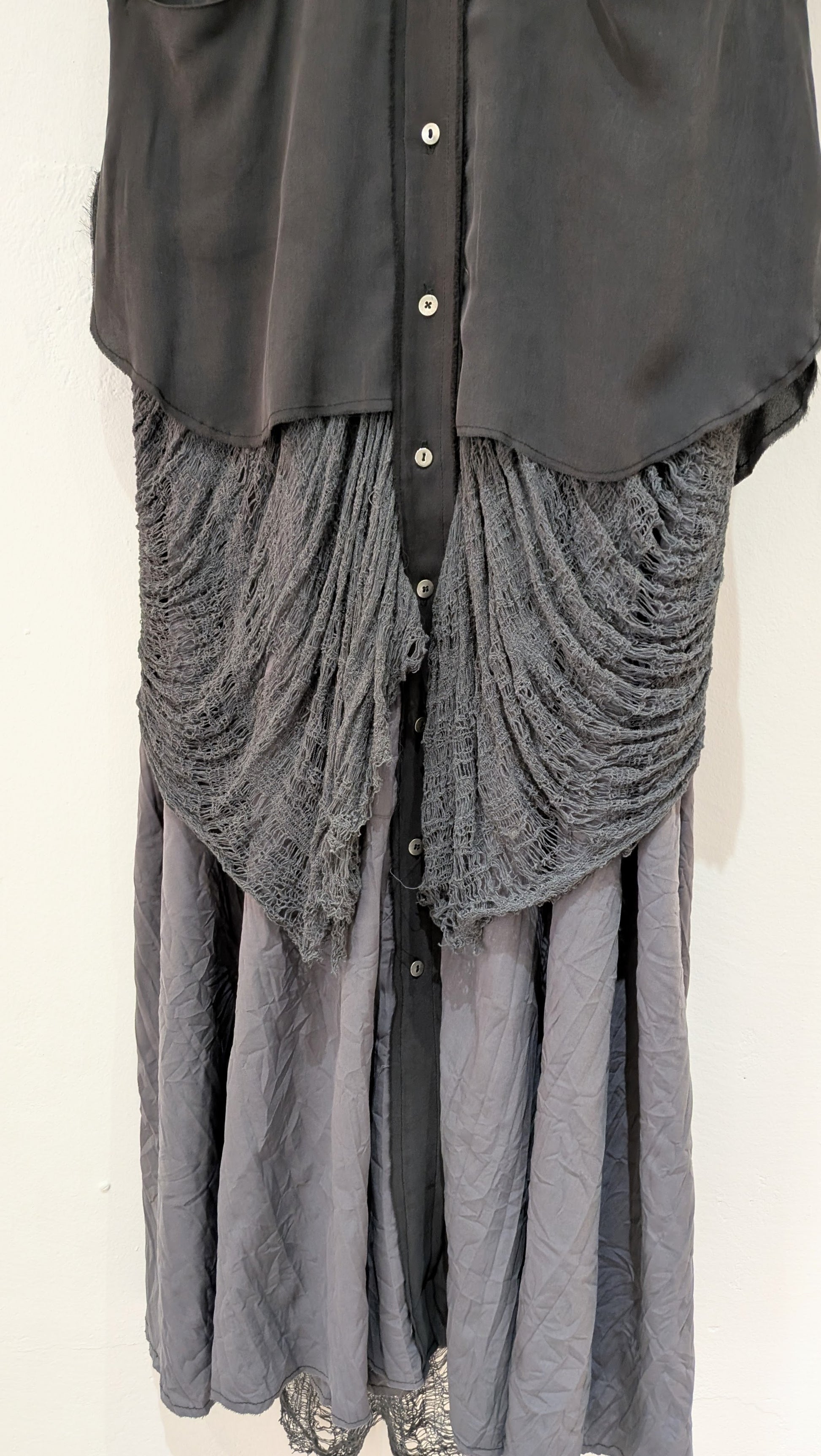 Sandrine Philippe - Dress - Maxi Shirt dress, Avant-Garde, Made in Paris