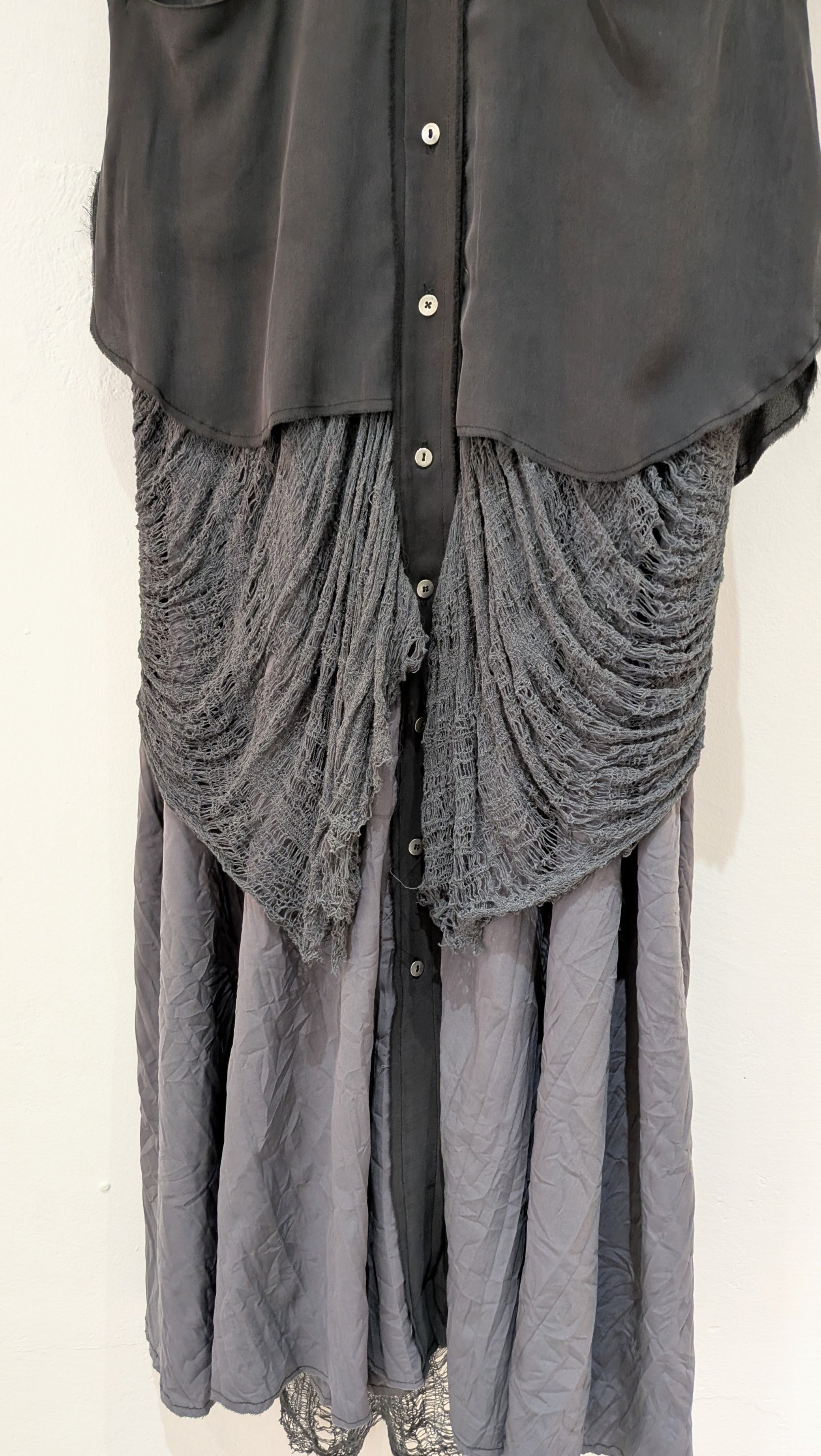 Sandrine Philippe - Dress - Maxi Shirt dress, Avant-Garde, Made in Paris
