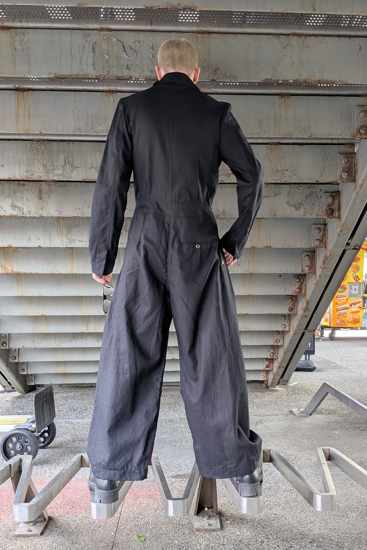 Sandrine Philippe - Jumpsuit - Wide Leg, Linen, Button down - Unisex, Made in Paris