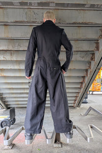 Sandrine Philippe - Jumpsuit - Wide Leg, Linen, Button down - Unisex, Made in Paris