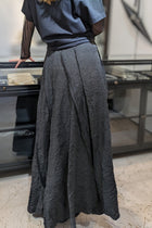 Sandrine Philippe - Skirt - Maxi, Panel, Black - Schinz Cotton - Made in Paris