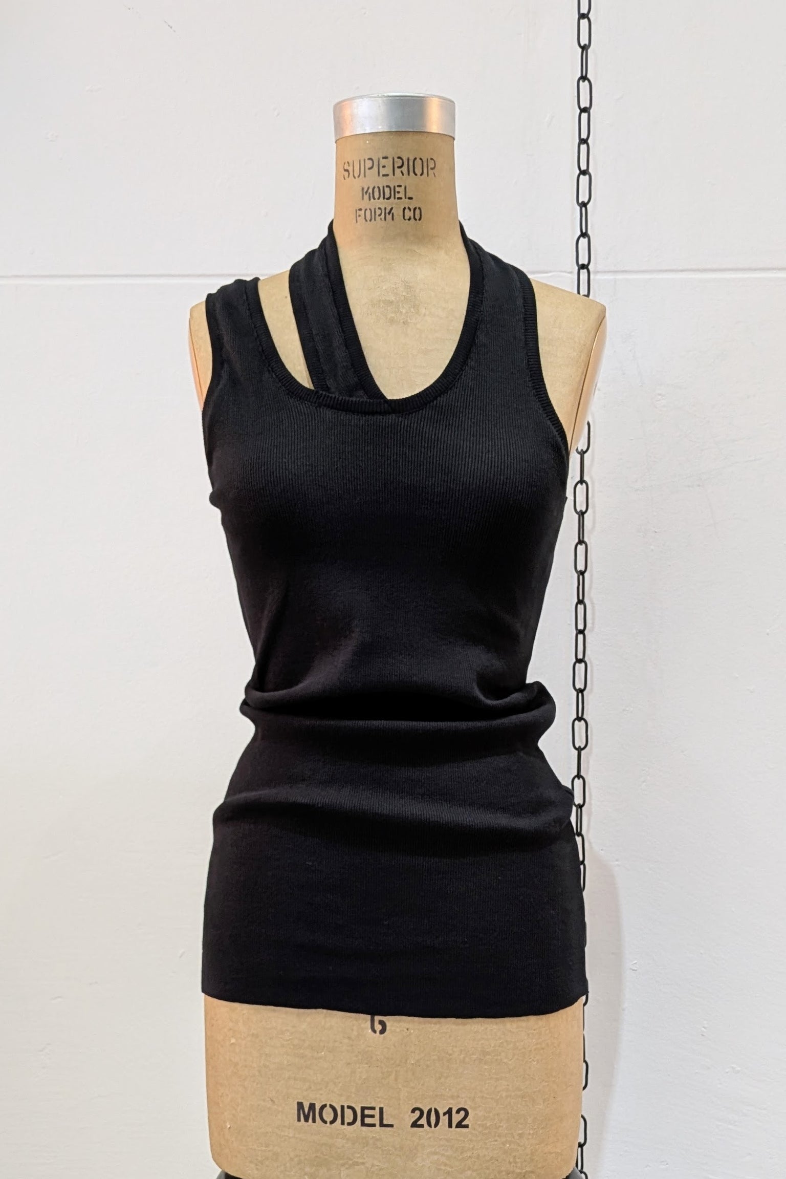 Sandrine Philippe - Tank Top - One shoulder top - black