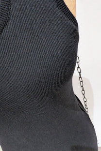 Sandrine Philippe - Tank Top - One shoulder top - black