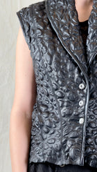 Sandrine Philippe - Vest - Leather - artisanal - Paris