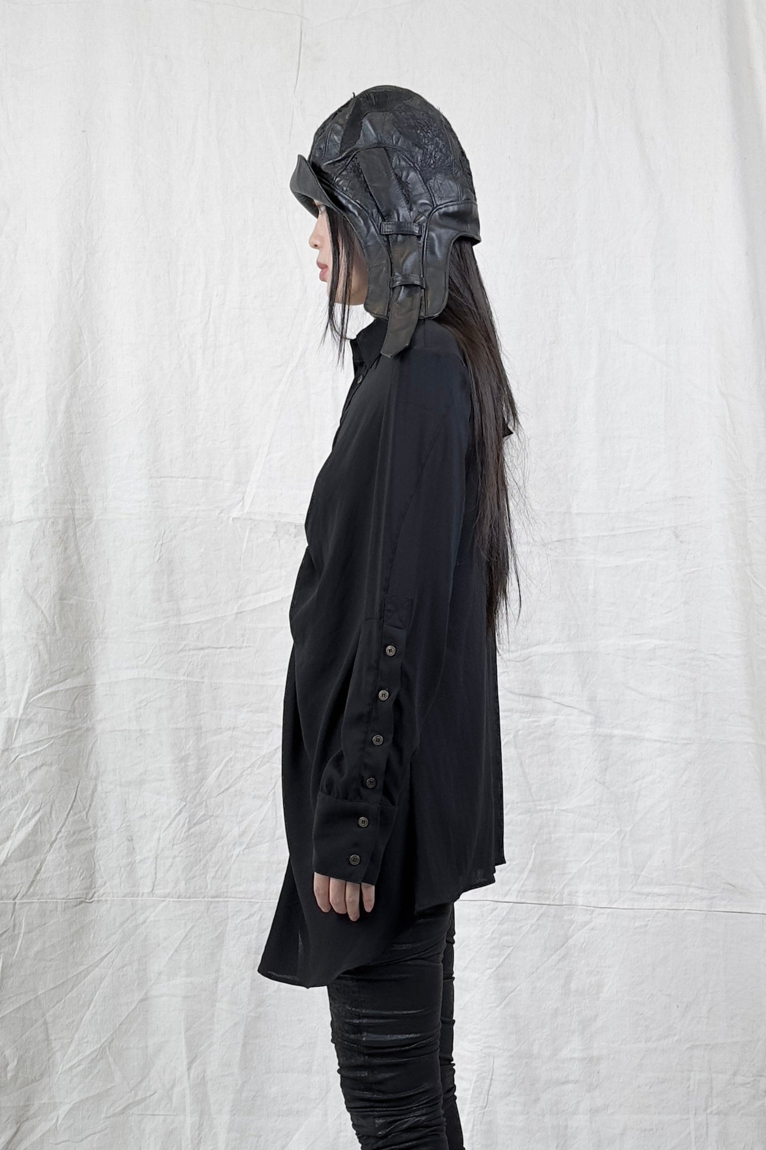 Sandrine Philippe Long-Sleeve Top – Textured Minimal Design