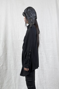 Sandrine Philippe Long-Sleeve Top – Textured Minimal Design