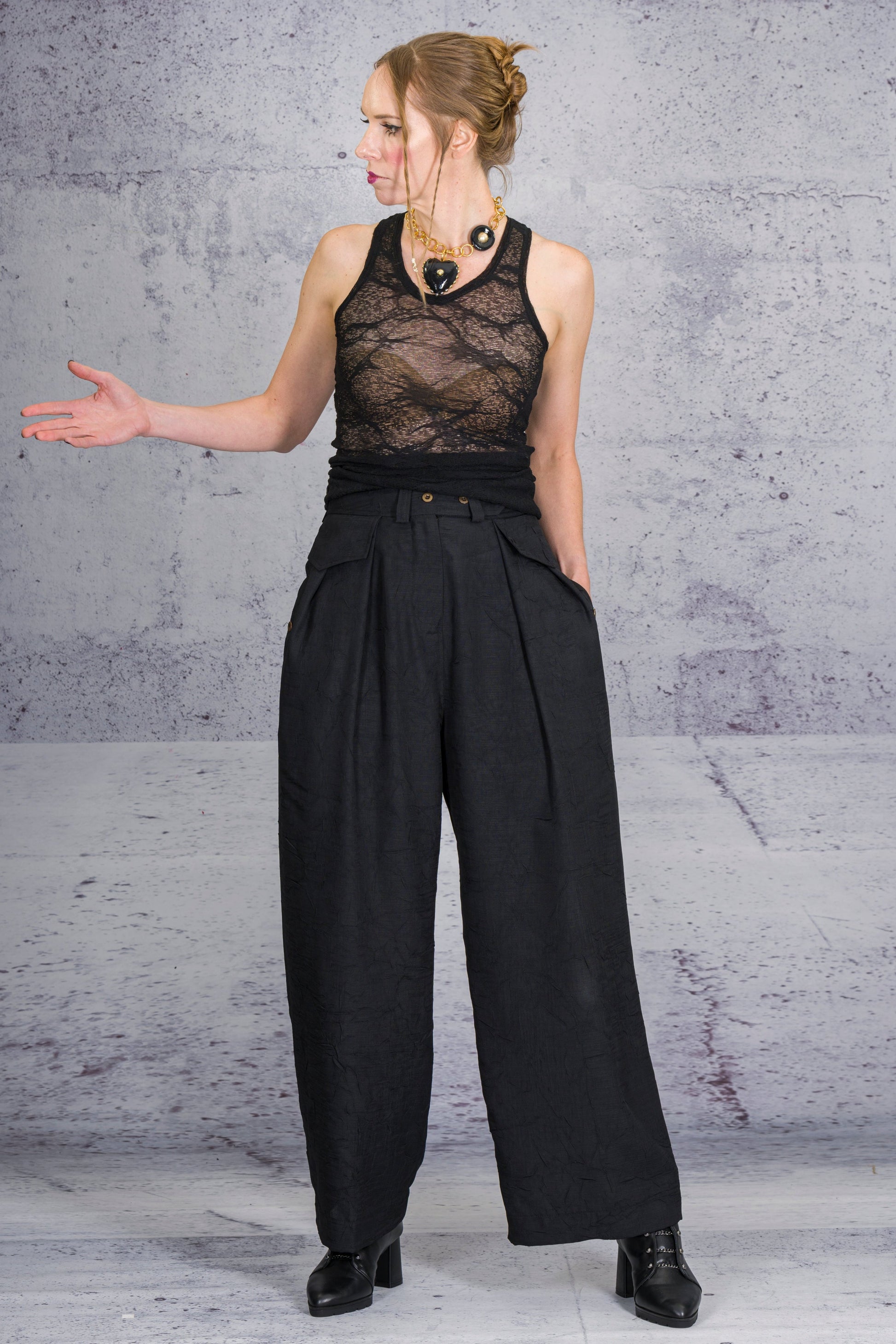 Sandrine Philippe Paris - LiLi The First boutique - Wide Leg Garonne Pants