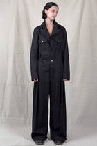 Sandrine Philippe - Jumpsuit - Wide Leg, Linen, Button down - Unisex, Made in Paris