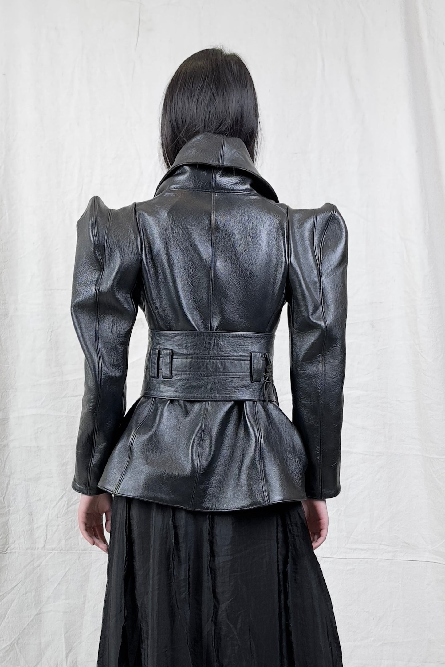 Sandrine Philippe Wide Leather Belt