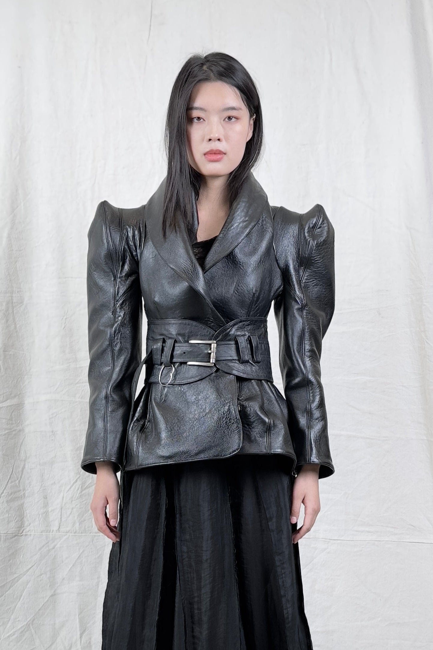 Sandrine Philippe Wide Leather Belt