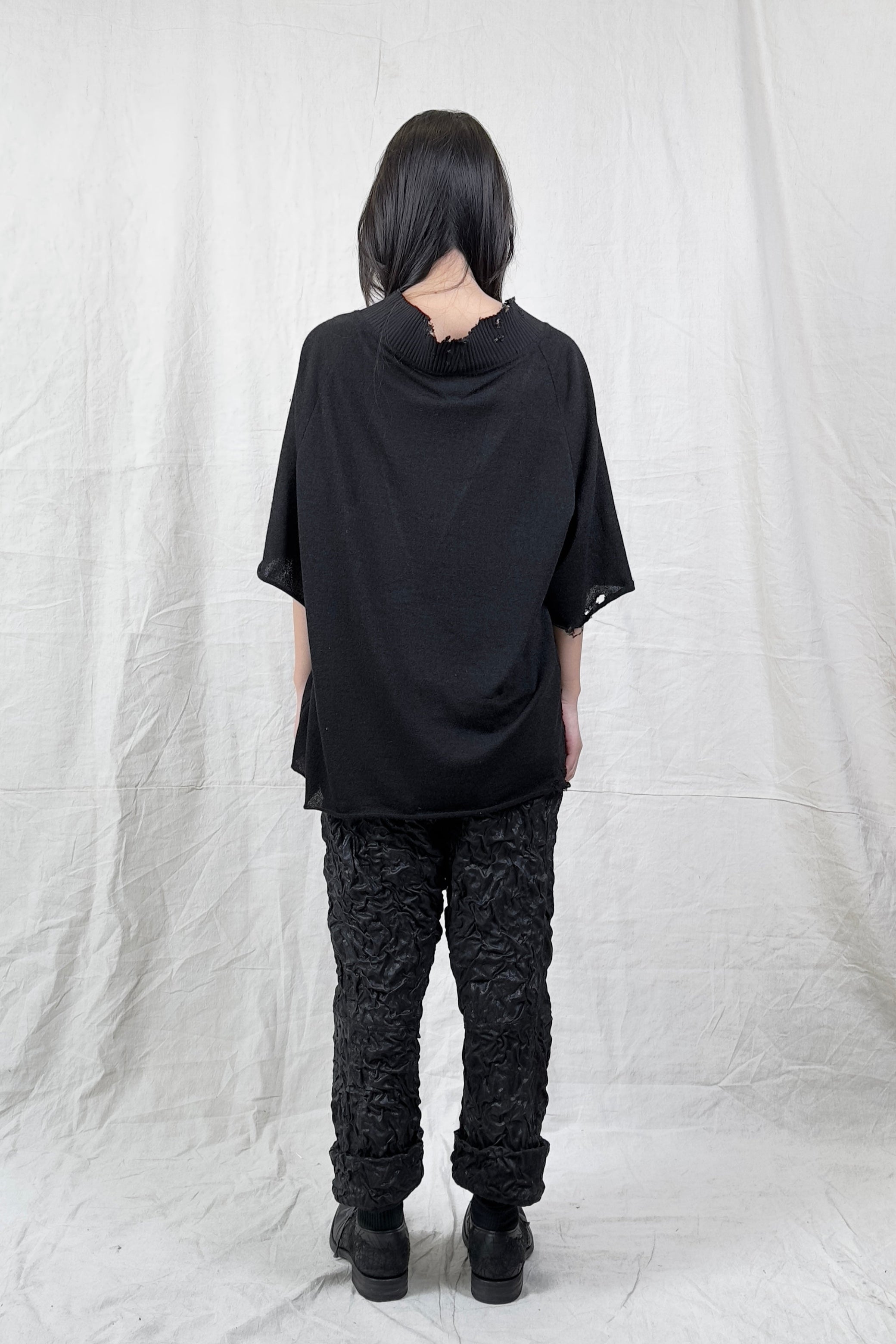 Sandrine Philippe Oversized Unisex Sweater – Raw Deconstructed Textural Fabric