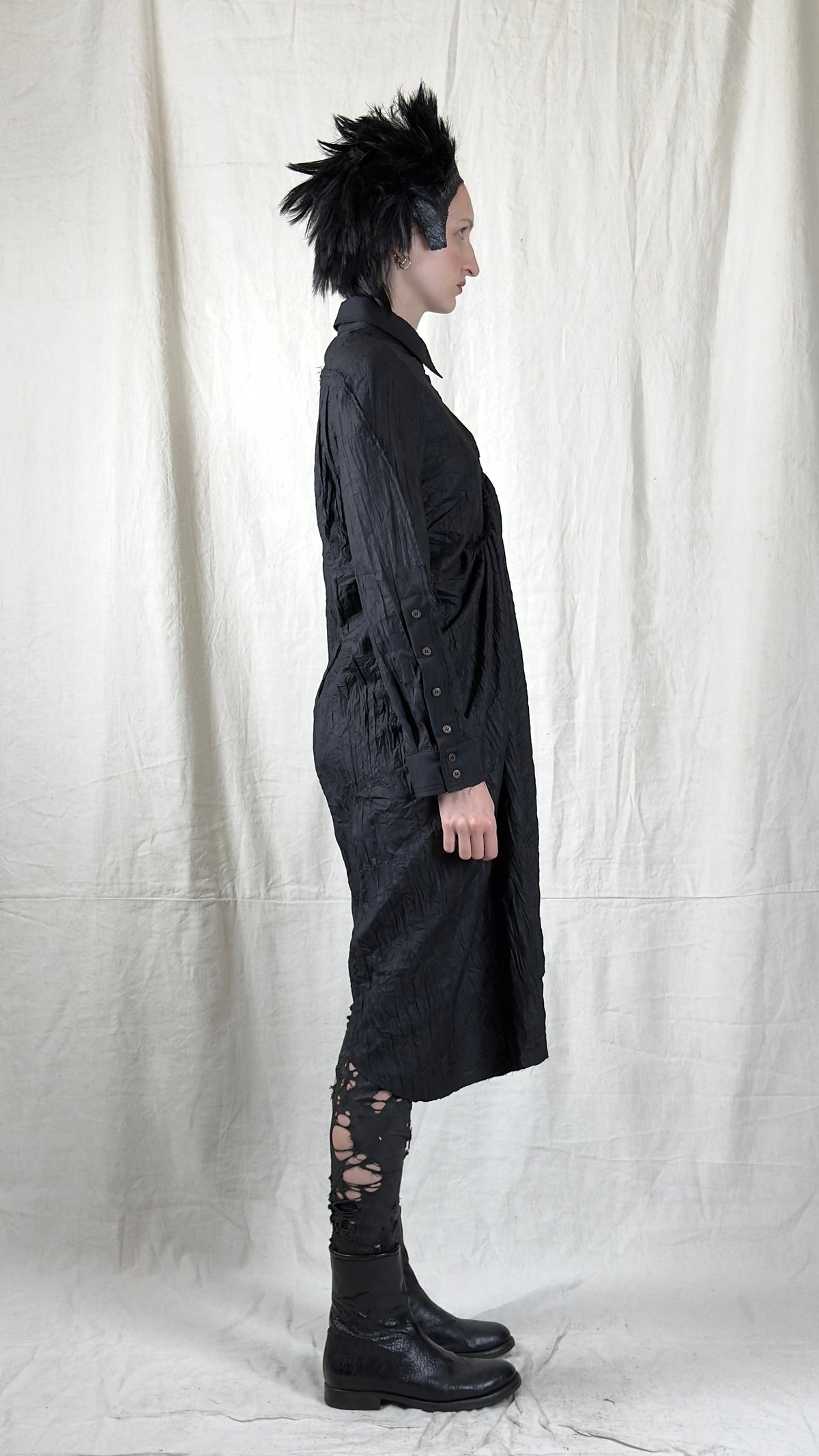Sandrine Philippes - dress shirt - cotton - asymmetric - Paris