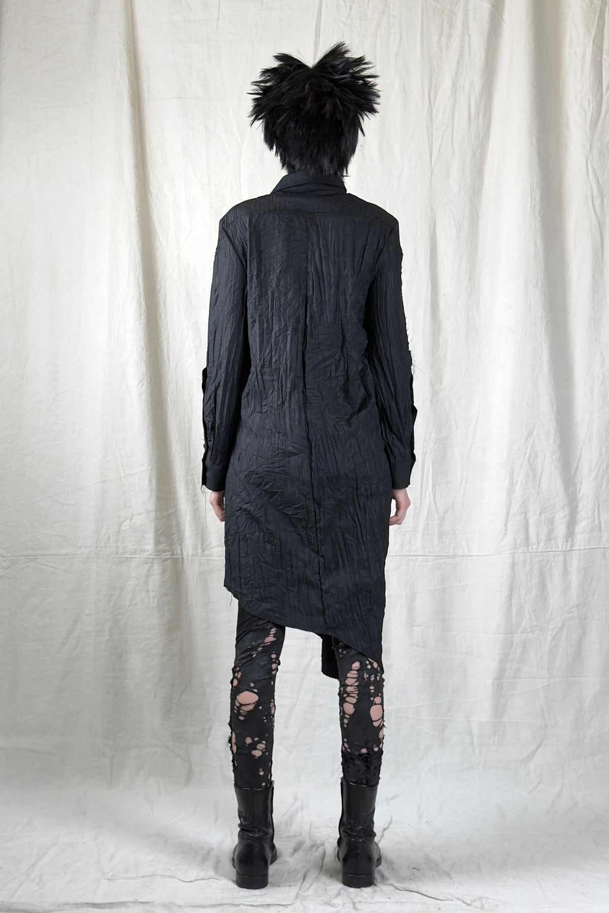 Sandrine Philippes - dress shirt - cotton - asymmetric - Paris