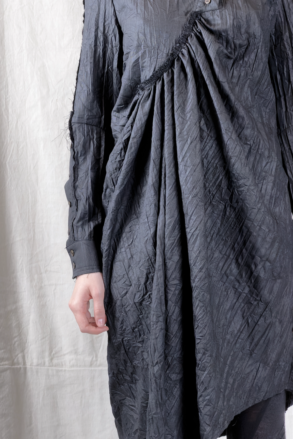 Sandrine Philippes - dress shirt - cotton - asymmetric - Paris