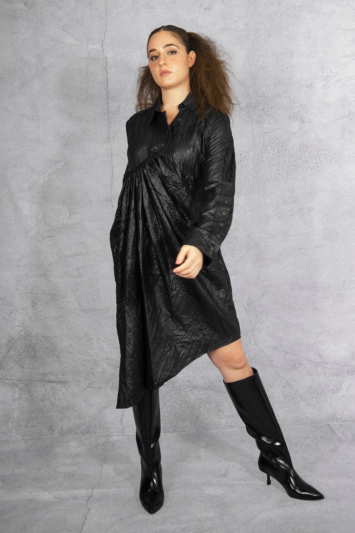 Sandrine Philippes - dress shirt - cotton - asymmetric - Paris