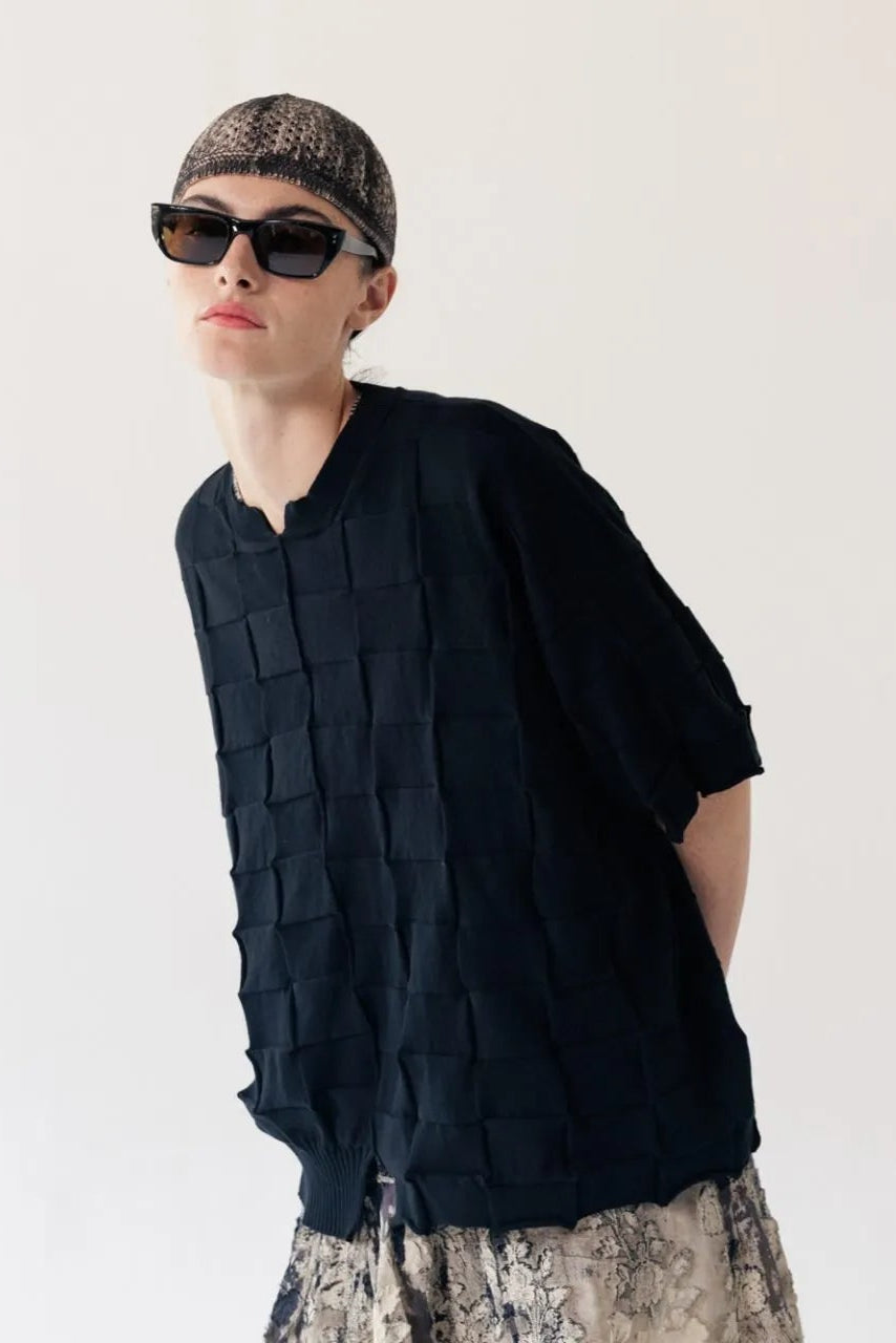 Serienumerica - Summer Sweater- Oversized Cotton - Black