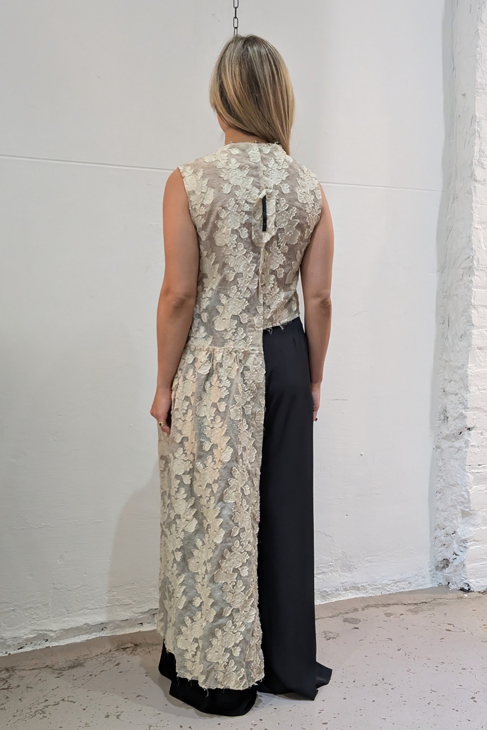 Serienumerica - shirt - Half Dress - Lace - Sand color
