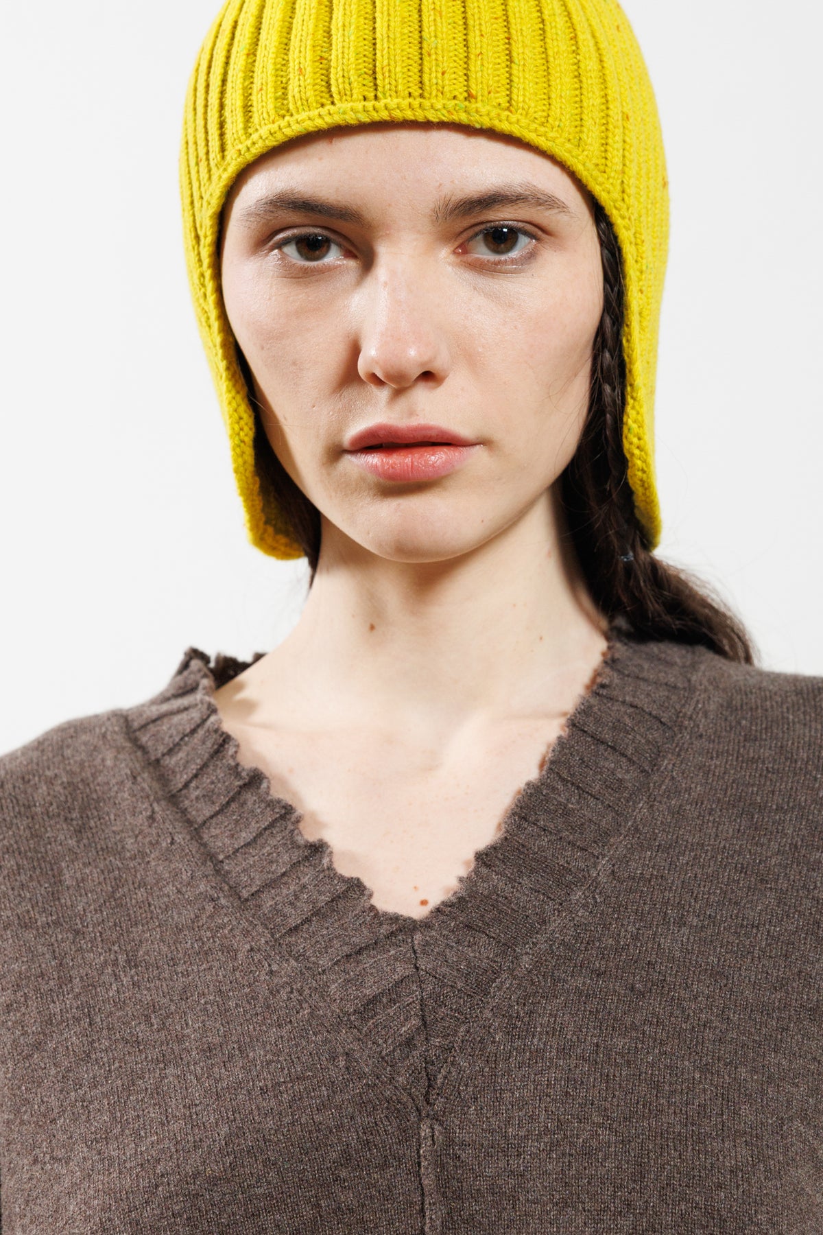 Serienumerica - sweater - cashmere - recycled cashmere - asymmetric - Taupe