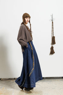 Serienumerica Open Back Sweater - recycled cashmere - merino wool