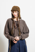 Serienumerica Open Back Sweater - recycled cashmere - merino wool