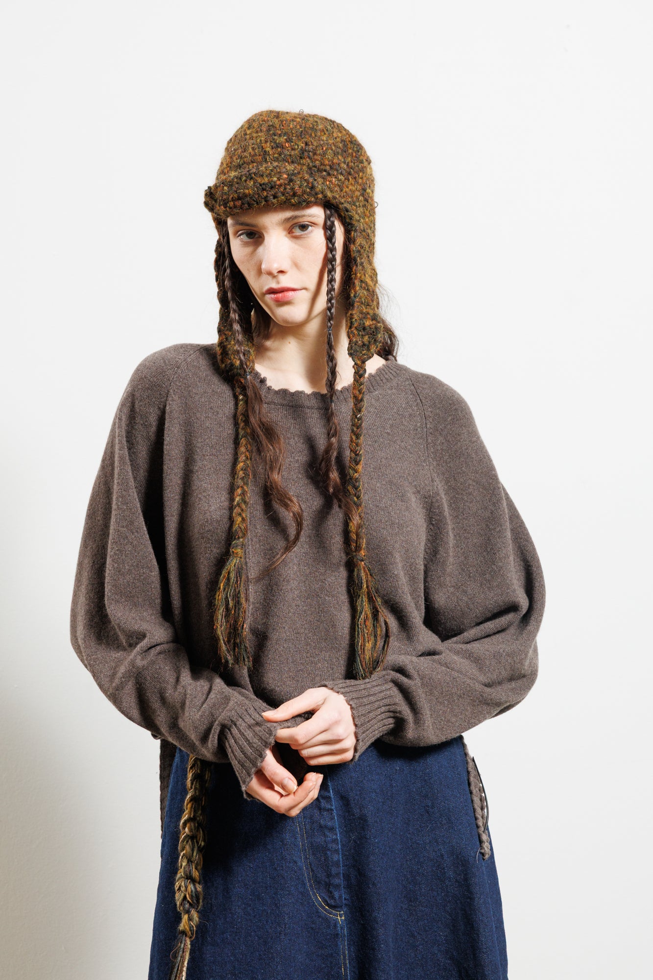Serienumerica Open Back Sweater - recycled cashmere - merino wool