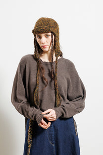 Serienumerica Open Back Sweater - recycled cashmere - merino wool