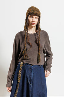 Serienumerica Open Back Sweater - recycled cashmere - merino wool