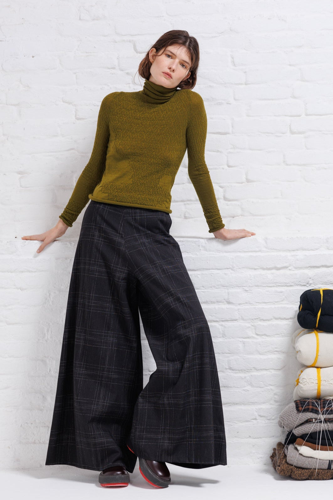 Serienumerica Wide Leg Pants