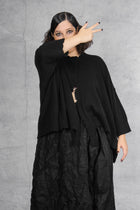 Serienumerica cardigan - oversized - recycled cashmere - taupe brown - one size
